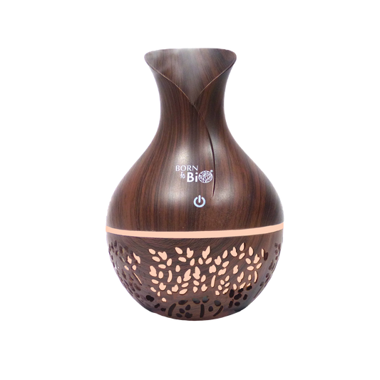 Difuzor in vlažilec zraka v videzu temnega lesa USB – 130 ml