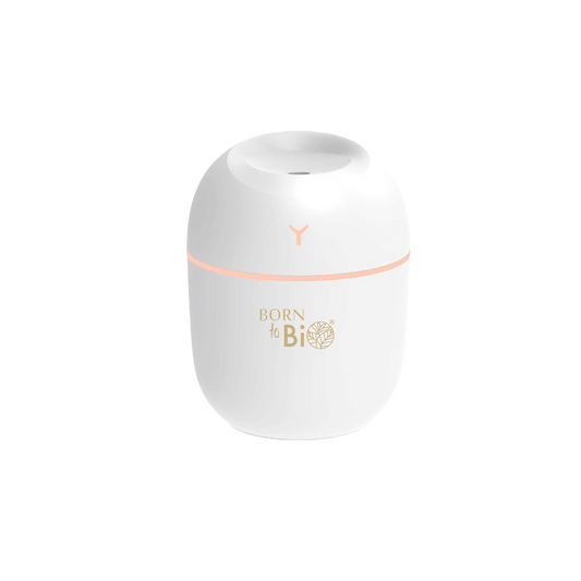 Beli prenosni USB difuzor in vlažilec zraka – 220 ml