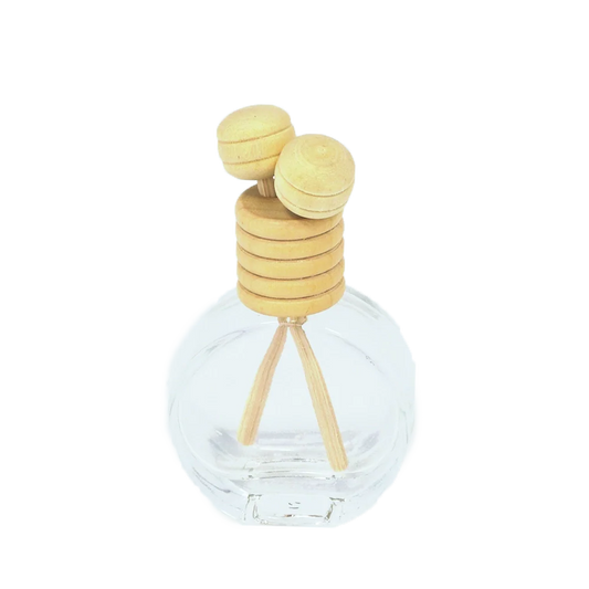 Bouteille verre+2 mini stick en bois-0