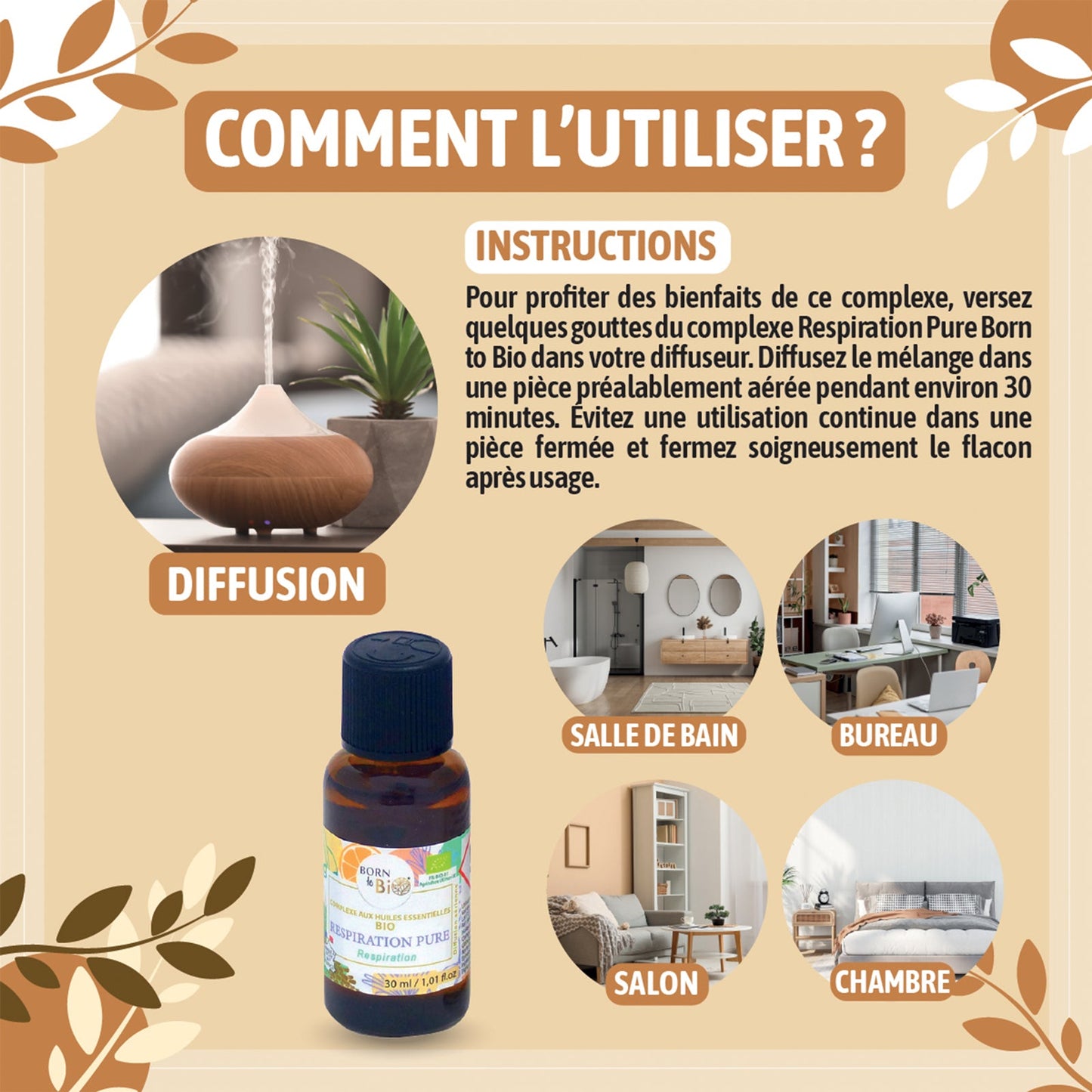 Respiration pure - Complexe aux huiles essentielles Certifiées Bio-3