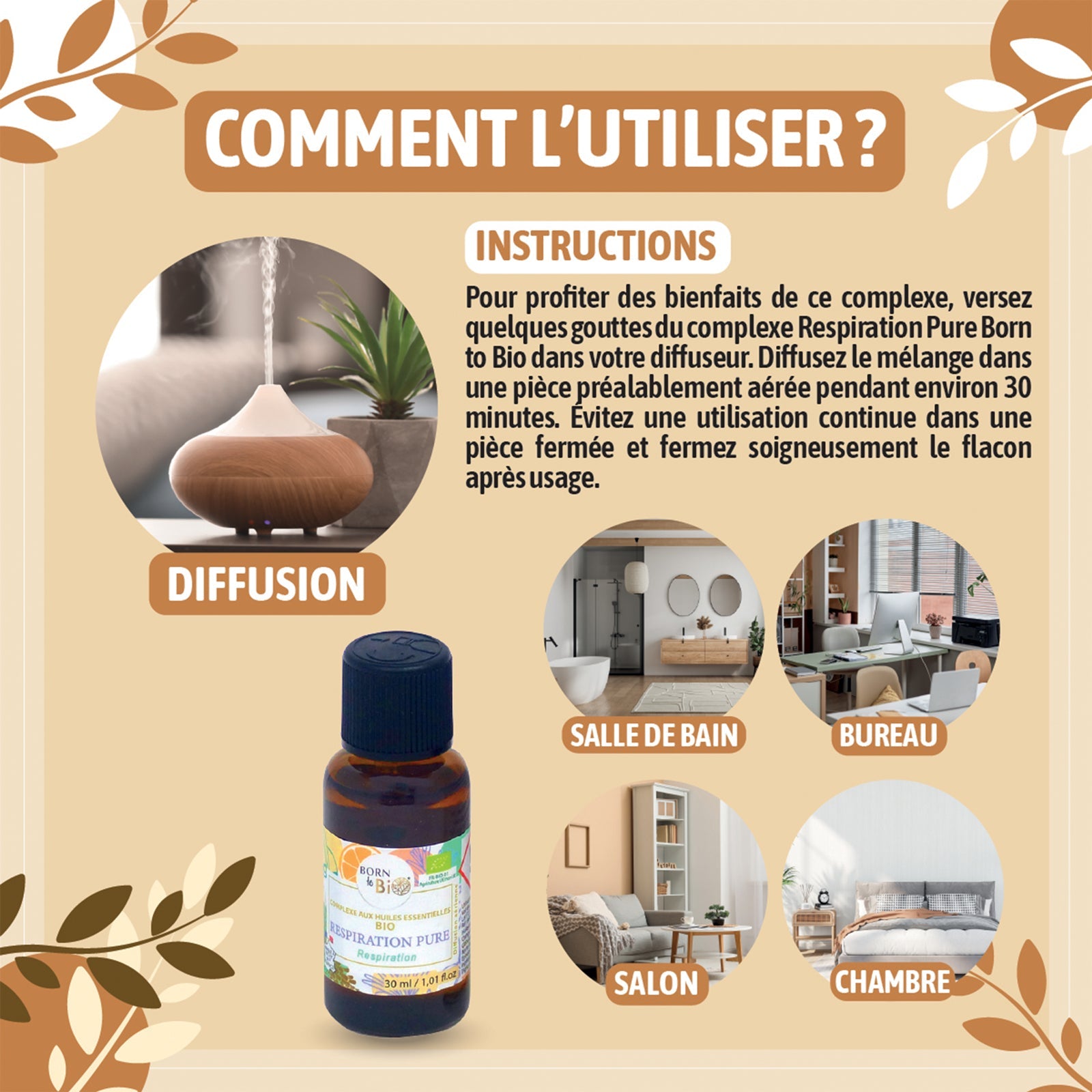 Respiration pure - Complexe aux huiles essentielles Certifiées Bio-3